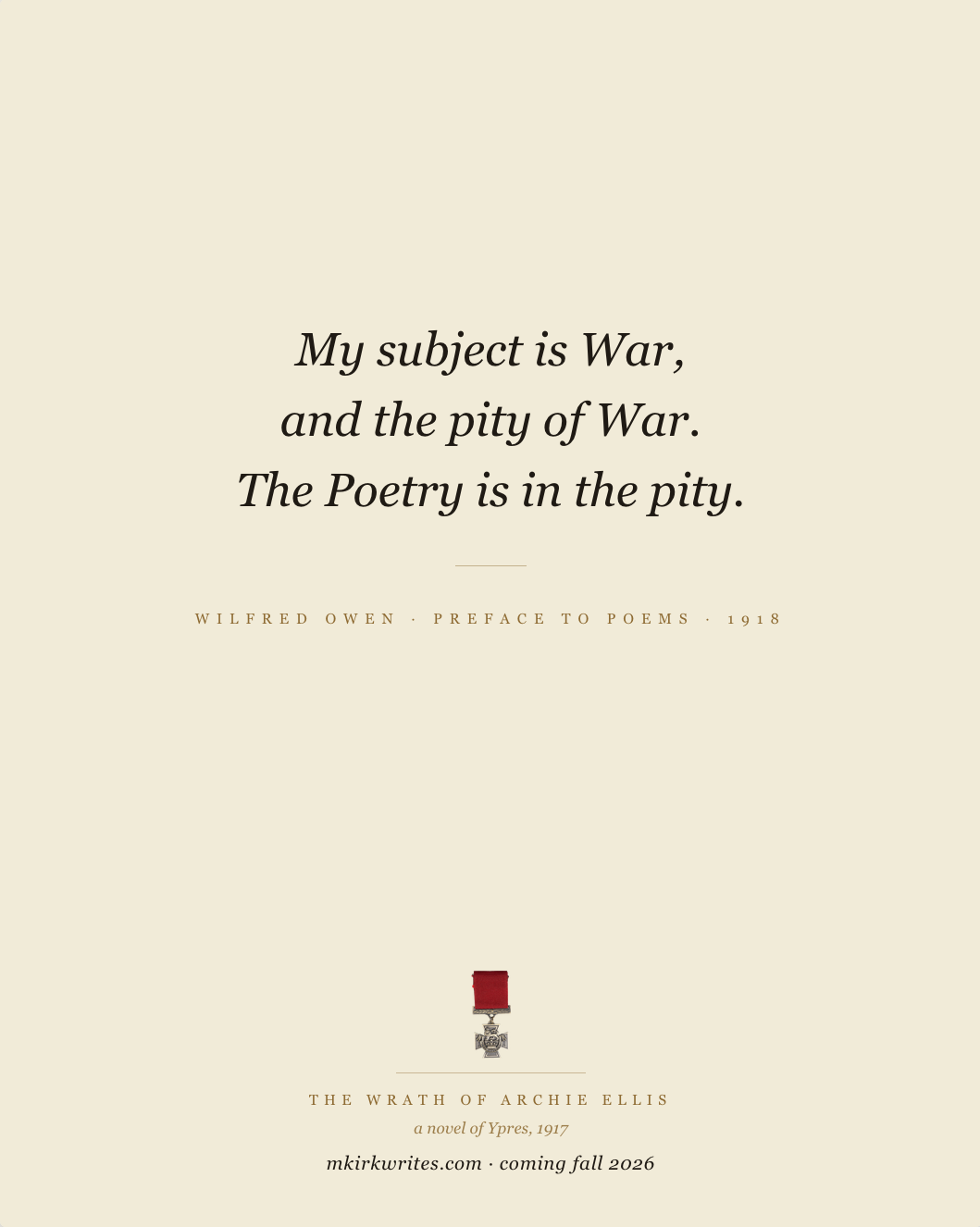 Wrath war-poet excerpt – Owen