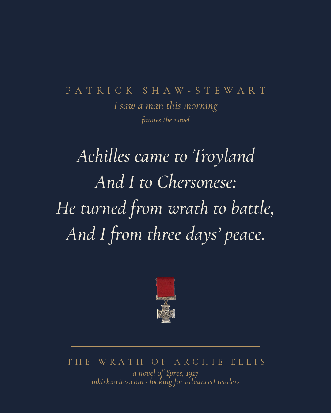 Wrath poem excerpt – Shaw Stewart