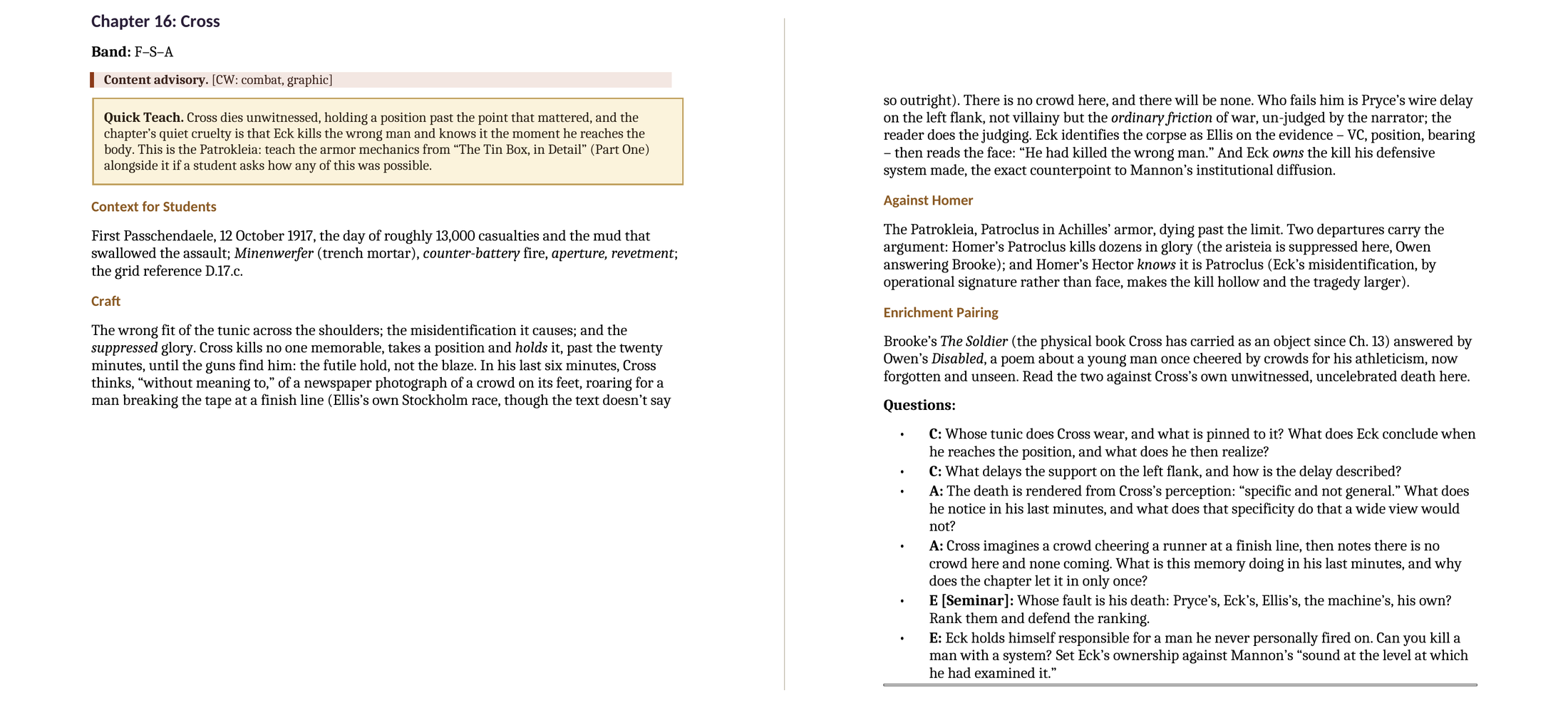 Sample spread – a full chapter entry